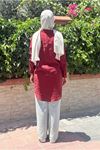 25Y7018 - BORDO  - LİYOSEL TEK CEP GÖMLEK 