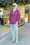 25Y7295 - BORDO - KANGURU CEPLİ BOMBER CEKET