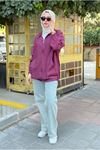 25Y7295 - BORDO - KANGURU CEPLİ BOMBER CEKET