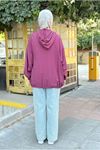 25Y7295 - BORDO - KANGURU CEPLİ BOMBER CEKET