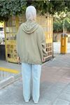 25Y7295 - HAKİ - KANGURU CEPLİ BOMBER CEKET 