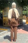 25Y7554 - KAHVE - KEMERLİ TAKIM