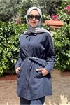 25Y7554 - LACİVERT - KEMERLİ TAKIM