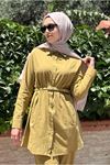 25Y7554 - OLİVE - KEMERLİ TAKIM