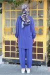 25Y7542 - MORCİVERT - KAPİŞONLU PANTOLONLU TAKIM