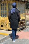 26K5378 - SİYAH - ÇAKMA METAL DETAYLI DENİM YELEK