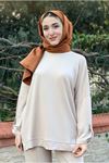 26K2253 - BEJ - MODAL KUMAŞ BASIC İKİLİ TAKIM