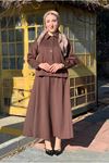 26K2254 - KAHVE - ETEK-CEKET SCUBA TAKIM