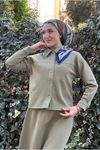 26K2254 - YEŞİL - ETEK-CEKET SCUBA TAKIM
