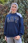 26K4443 - LACİVERT - ART ÜÇİPLİK SWEAT