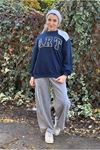 26K4443 - LACİVERT - ART ÜÇİPLİK SWEAT