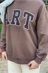26K4443 - KAHVE - ART ÜÇİPLİK SWEAT
