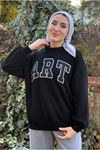 26K4443 - SİYAH - ART ÜÇİPLİK SWEAT