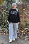 26K4443 - SİYAH - ART ÜÇİPLİK SWEAT