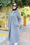 26K5352 - GRİ -  REGLAN KOL TRENCH KOT 