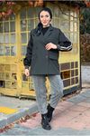 26K5321 - ANTRASİT-  SIRT BASKI BLAZER CEKET