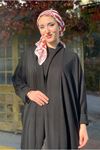 26K5240 - SİYAH - OVERSIZE YARASAKOL HIRKA