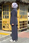 26Y6620 - LACİVERT - BELİ BÜZGÜLÜ HAKİM YAKA TAKIM