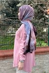 26Y6505 - PEMBE - YILDIZ TENCEL GÖMLEK 