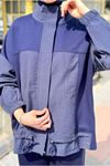 26Y6675 - LACİVERT - GARNİ DETAYLI BAĞCIKLI TAKIM 