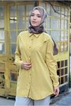 26Y6510 - SARI - TAŞLI MODAL GÖMLEK 