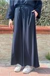 26Y7385 - LACİVERT - DÖKÜMLÜ VİSKON PANTOLON