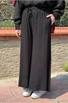 26Y7385 - SİYAH - DÖKÜMLÜ VİSKON PANTOLON 