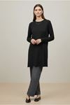 26Y6555 - SİYAH - PENYE UZUNKOL TUNİK