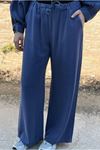26Y7318 - MAVİ - TENCEL BOL PAÇA PANTOLON 