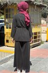 26Y6618 - SİYAH - ÇITÇITLI İKİLİ TAKIM 