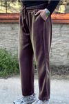 26Y7308 - KAHVE - TENCEL İPLİ PANTOLON