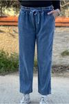 26Y7308 - KOT MAVİ - TENCEL İPLİ PANTOLON