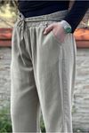 26Y7308 - VİZON - TENCEL İPLİ PANTOLON 