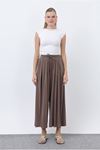 26Y7322 - KAHVE -  MODAL ETEK PANTOLON 