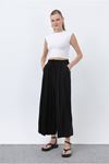 26Y7322 - SİYAH -  MODAL ETEK PANTOLON
