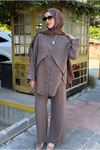 26Y6648 - VİZON -  V DETAY ŞIK TAKIM