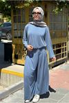 26Y6636 - İNDİGO  - BASİC BAMBU TAKIM