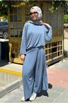 26Y6636 - İNDİGO  - BASİC BAMBU TAKIM