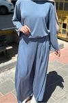 26Y6636 - İNDİGO  - BASİC BAMBU TAKIM
