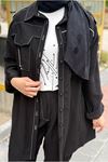 26Y6668 - SİYAH - MODAL TUNİK  YELEK VE PANTOLON TAKIM