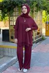 26Y6672 - BORDO - TÜL DETAYLI TUNİKLİ TAKIM
