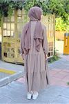 26Y7448 - VİZON - HAWAİ ELBİSE