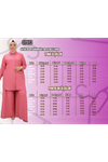 47073 Büyük Beden Bürümcük Pantolonlu Takım - Kahve
