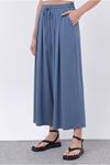 26Y7322 - İNDİGO -  MODAL ETEK PANTOLON 