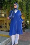 26Y7264 - SAKS - KAPİŞONLU FERMUARLI KAP