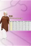 58070 Büyük Beden Asimetrik Kesim Penye Tunik - Kahve