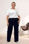 5065 Cepsiz Borupaça Kot Pantolon - Koyu Lacivert