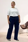 5065 Cepsiz Borupaça Kot Pantolon - Mavi
