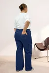 5065 Cepsiz Borupaça Kot Pantolon - Mavi
