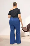 5061 Dikiş Detaylı Kot Pantolon - Koyu Mavi